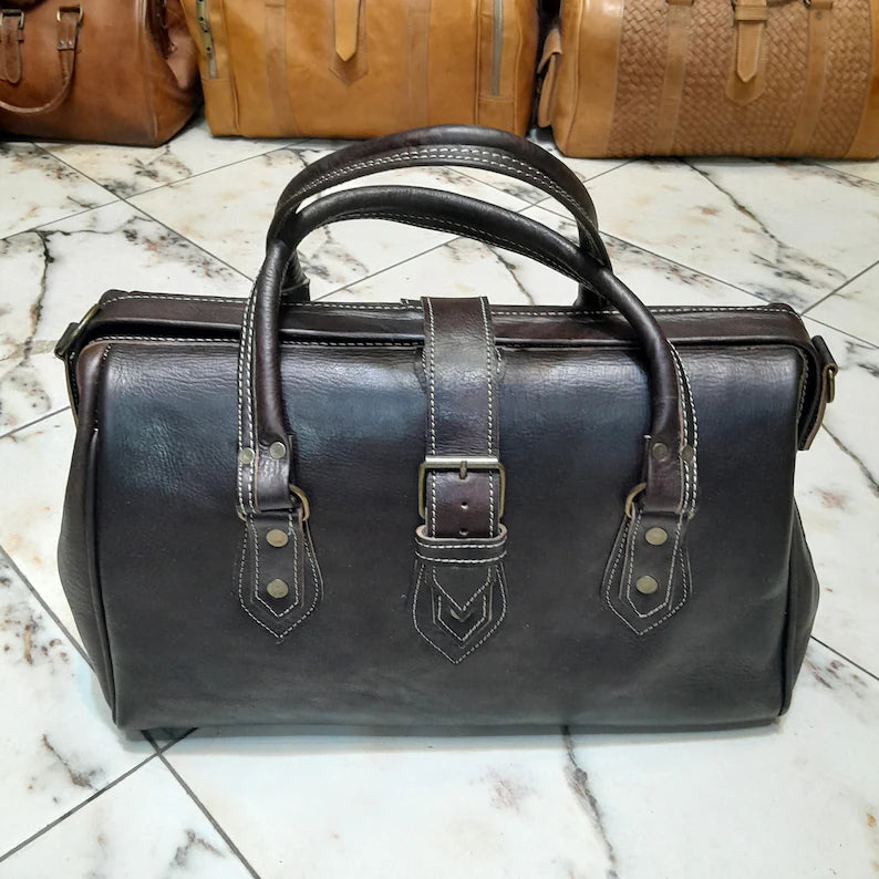 LEATHER DOCTOR BAG,duffel bag,canvas travel doctor bag,luggage bag