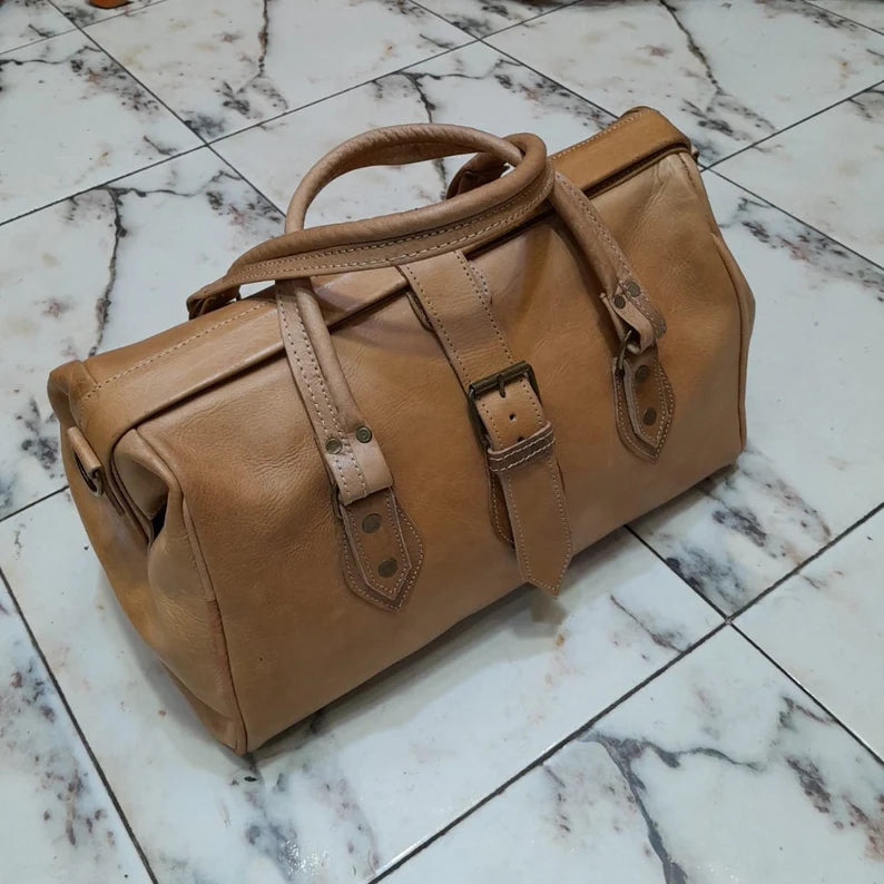LEATHER DOCTOR BAG,duffel bag,canvas travel doctor bag,luggage bag