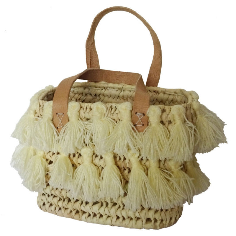 basket made from palm leaves