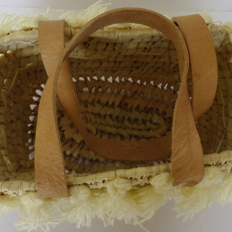 basket made from palm leaves