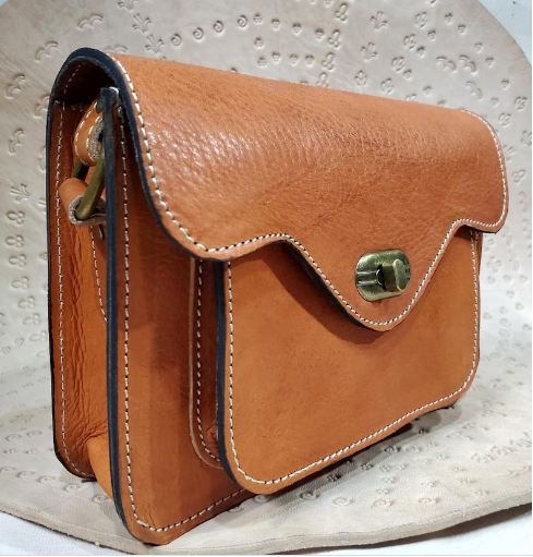 handmade traditional Moroccan leather handbag for women