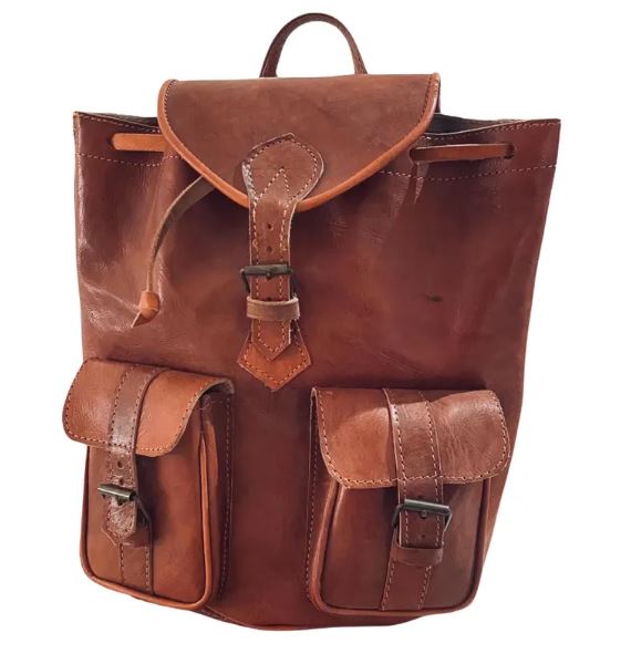 Moroccan Leather Backpack, bag