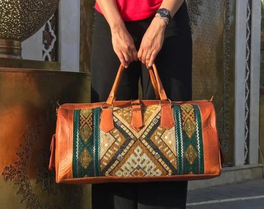 moroccan kilim travel bags  for women and men