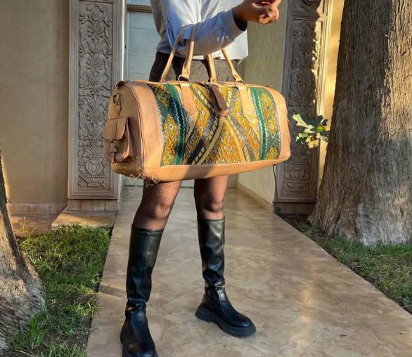 moroccan kilim travel bags  for women and men