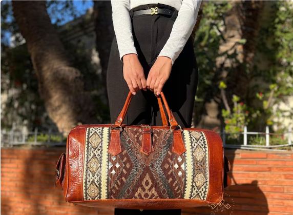 moroccan kilim travel bags  for women and men