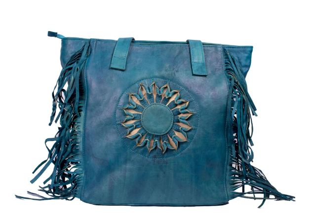 Fashionable Fringed Leather Bag - Trendy Bohemian Shoulder Handbag for Ladies