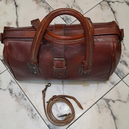 LEATHER DOCTOR BAG,duffel bag,canvas travel doctor bag,luggage bag
