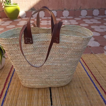 Basket - Authentic Moroccan Craftsmanship, Handcrafted Storage, Eco-Friendly, Unique Home Decor, MedinaMiracles