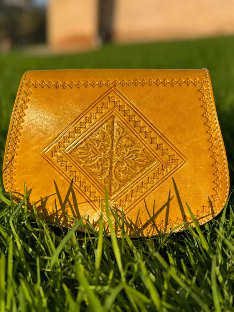 Moroccan leather bag