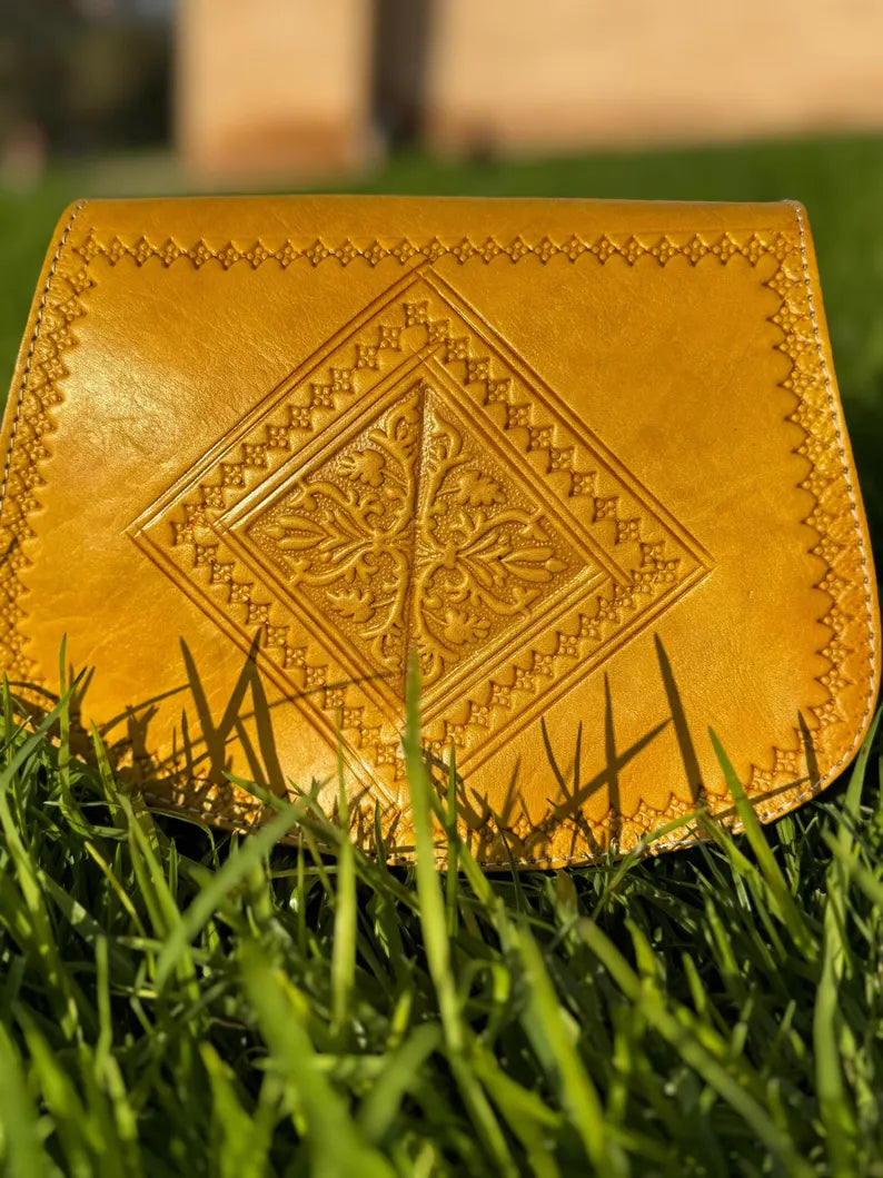 Moroccan leather bag