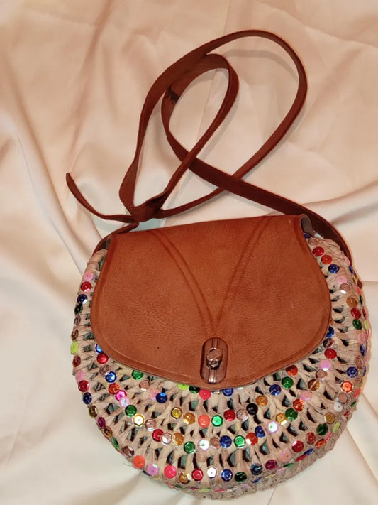 Handbag for women,hande made naturel materiels of leathe