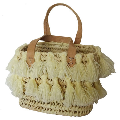 basket made from palm leaves