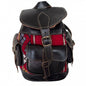 Soft leather backpack.